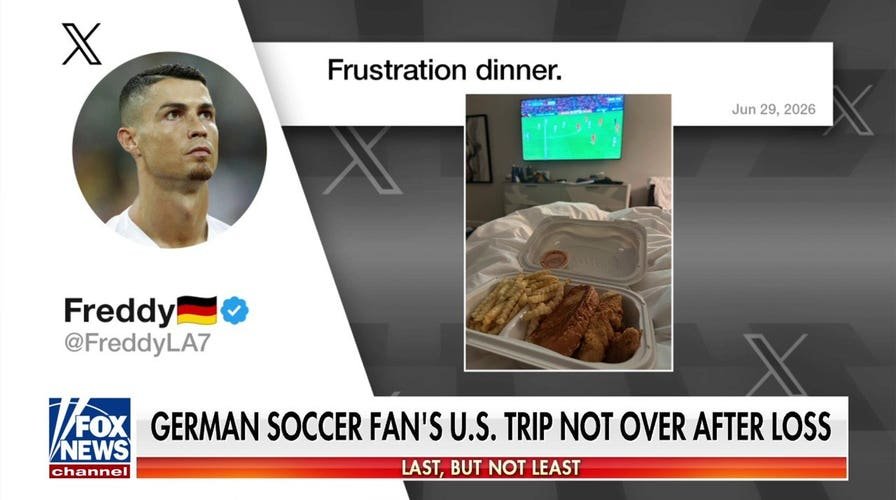 German soccer fan's US trip continues after World Cup loss